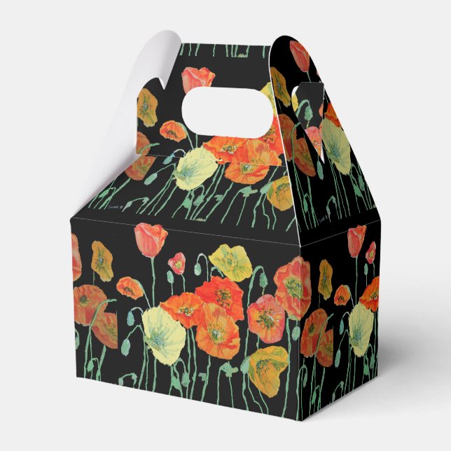 Ballotins Ballotin de gâteau Mariage de pavot orange (Verso)