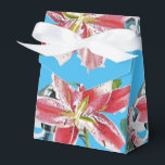 Ballotins Ballotin de gâteau Mariage rouge rose Lily bleu<br><div class="desc">Joli rose Lily Floral fleurs Mariage Ballotins de gâteau,  avec nom entièrement personnalisable. Conçu à partir d'une de mes aquarelles.</div>