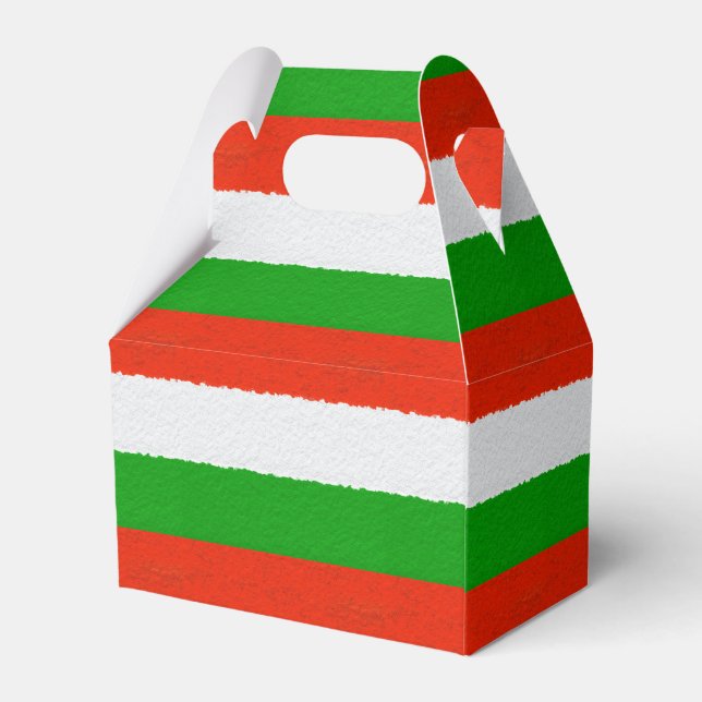 Ballotins Ballotin de grilles de ciment rouge, vert et blanc (Arrière)