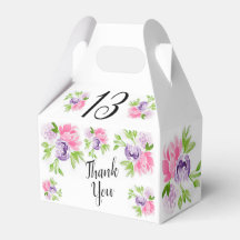 Ballotin de la fête du 13e anniversaire de Peony C