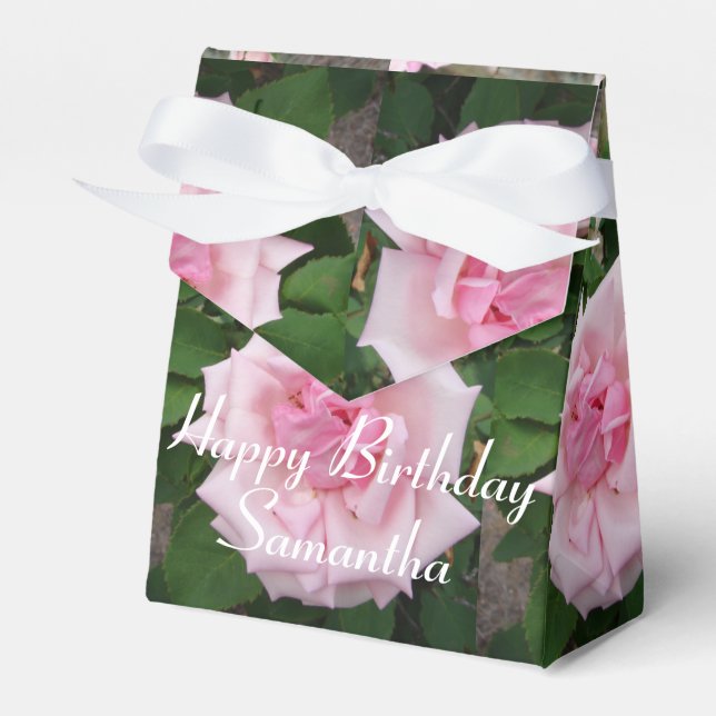 Ballotins Ballotin de la fête du thé à la rose rose du Shabb (Verso)