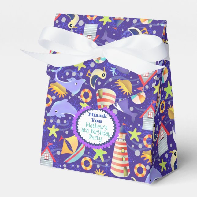 Ballotins Ballotin de la marine de plage amusant (Verso)