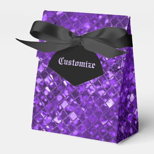 Ballotins Ballotin de la tente Motif en mosaïque violet étin (Verso)