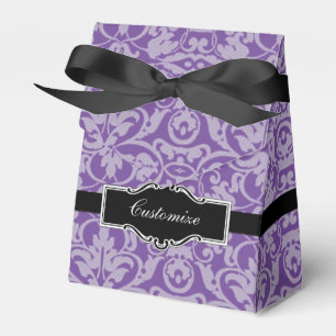 Ballotins Ballotin de la tente personnalisée en damas violet