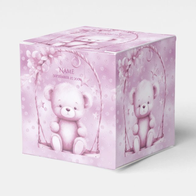 Ballotins Ballotin de l'ours en peluche rose (Verso)