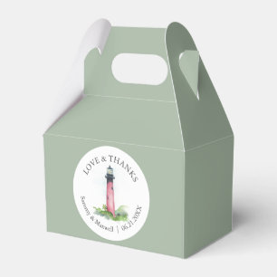 Ballotins Ballotin de mariage de plage aquarelle phare