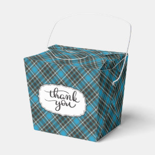 Ballotins Ballotin de Merci bleu Tartan Plaid