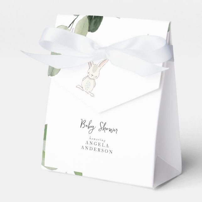 Ballotins Ballotin de Merci de Baby shower Bunny (Verso)