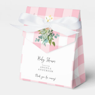 Ballotins Ballotin de Merci de Baby shower rose En vichy