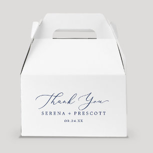 Ballotins Ballotin de Merci de calligraphie bleu délicat