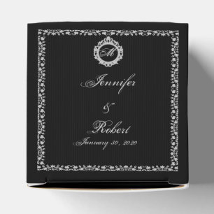 Ballotins Ballotin de monogramme de cadre gothique