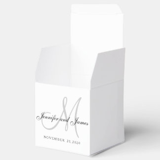 Ballotins Ballotin de monogramme noir blanc gris