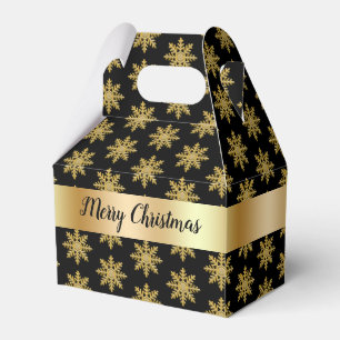 Ballotins Ballotin de Motif de flocon de neige de couleur or