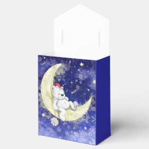 Ballotins Ballotin de Noël Bébé Ours dormant sur la Lune