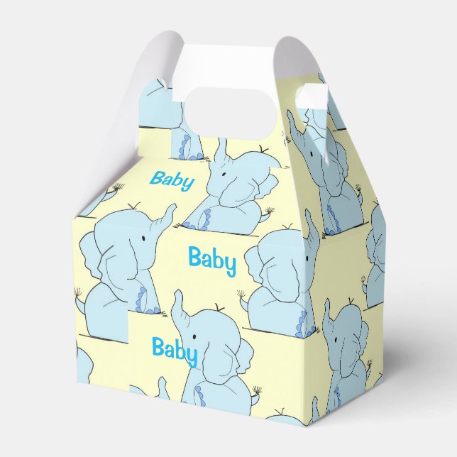 Ballotins Ballotin de papier pour bébé éléphant douche, Gabl (Verso)