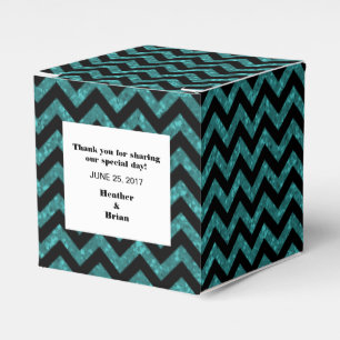 Ballotins Ballotin de Parties scintillant turquoise Chevron
