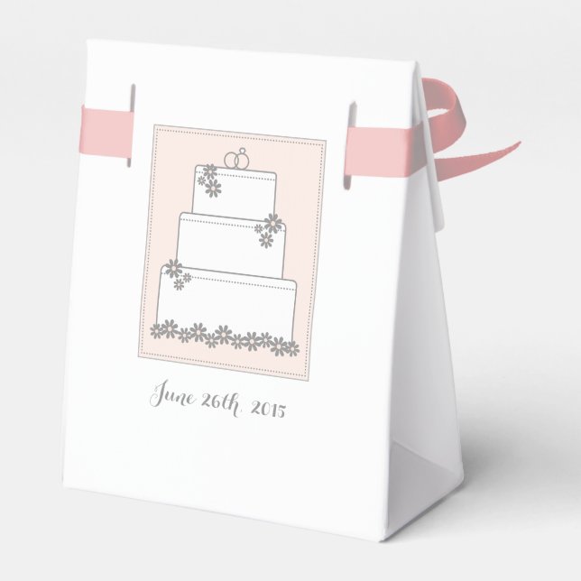 Ballotins Ballotin de réception Mariage rose (Arrière)