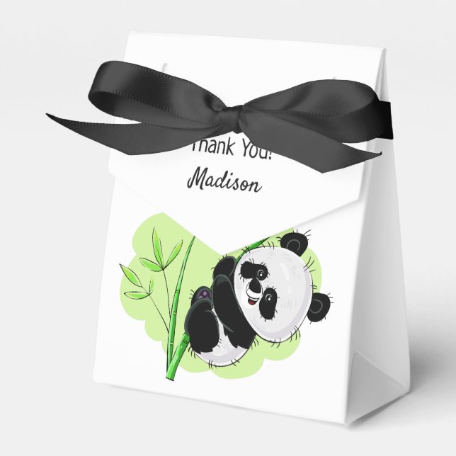 Ballotins Ballotin de texte personnalisé Pandas (Verso)