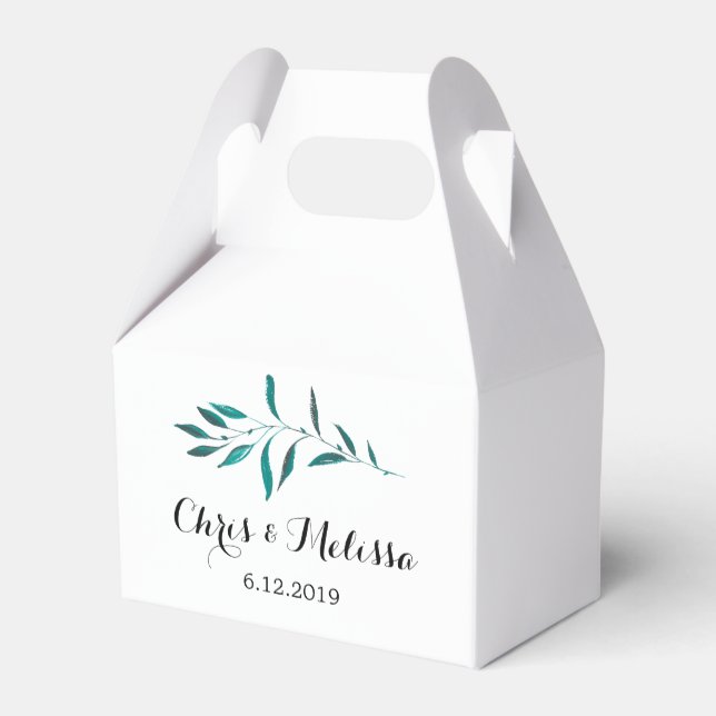 Ballotins Ballotin de verdure - Mariage vert Faveur (Arrière)