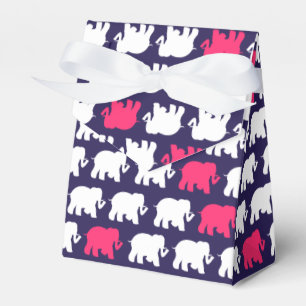 Ballotins Ballotin d'éléphants bleu et rose marine