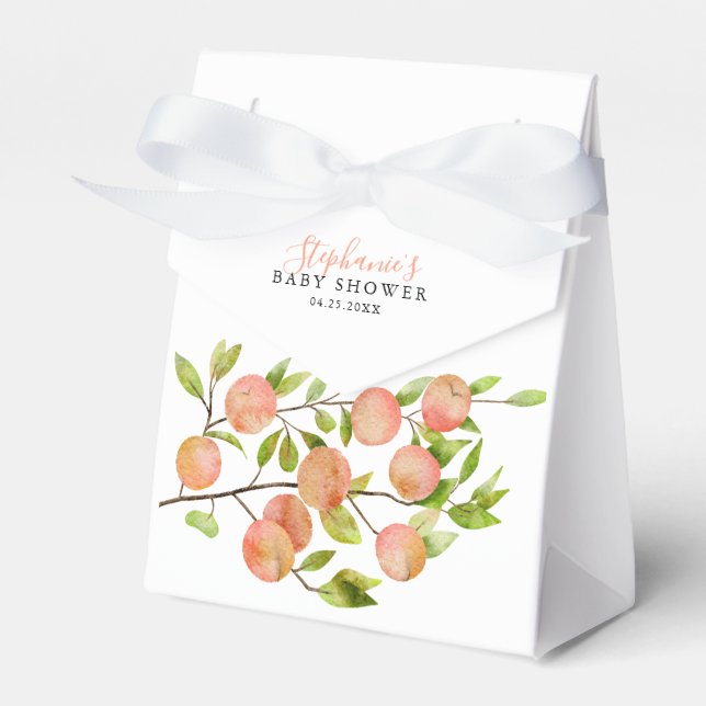 Ballotins Ballotin du Baby shower de thème Peach (Verso)