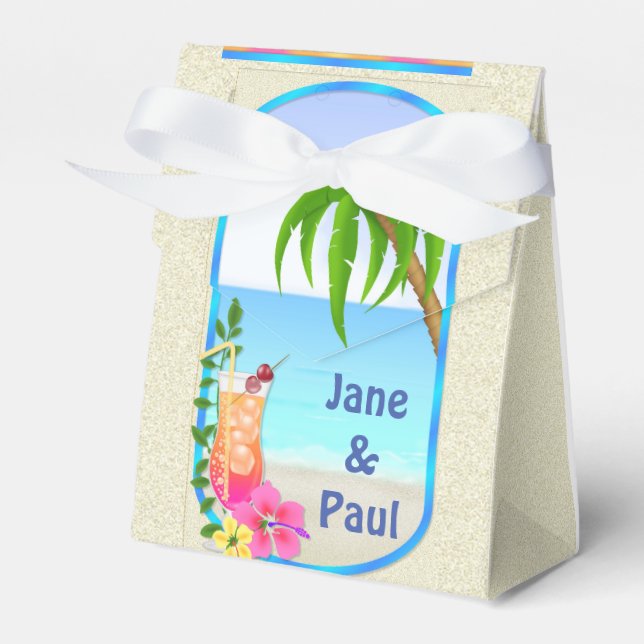 Ballotins Ballotin du mariage tropical (Verso)