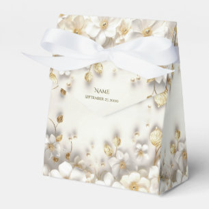 Ballotins Ballotin Feuille d'or blanc ivoire