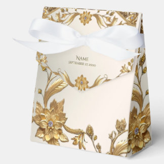 Ballotins Ballotin Floral Feuille Golden Wavy