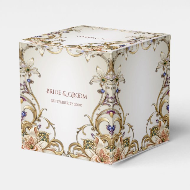 Ballotins Ballotin Floral Or Blanc (Verso)