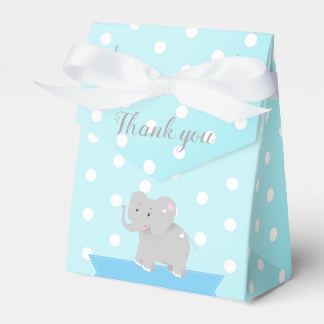 Ballotins Ballotin garçon Baby shower Eléphant mignon (Verso)