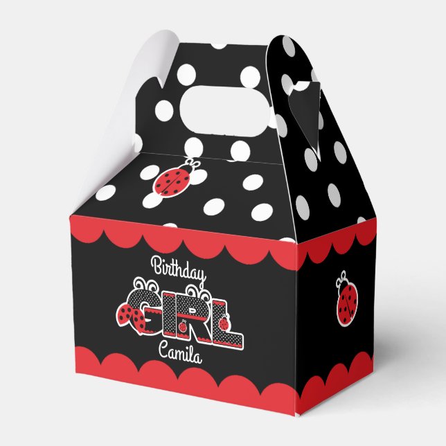 Ballotins Ballotin Lady bug anniversaire fille (Verso)