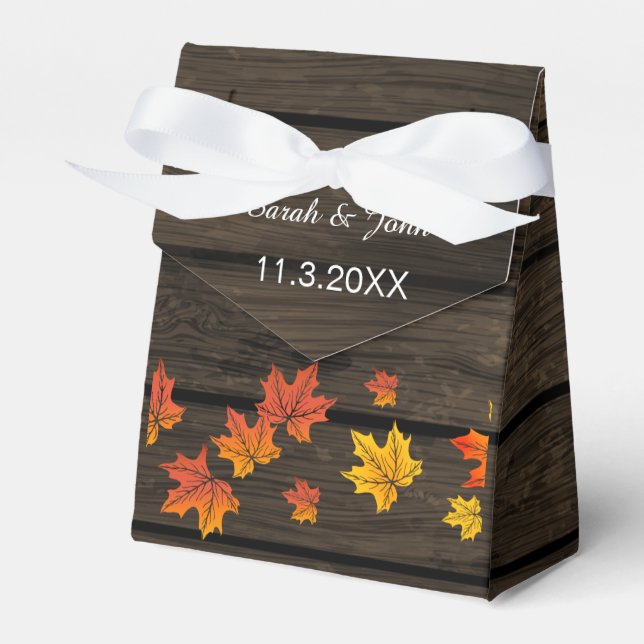 Ballotins Ballotin Mariage de automne rustique Barnwood (Verso)