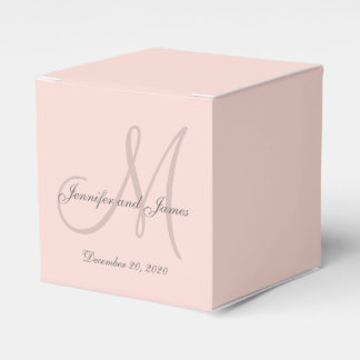 Ballotins Ballotin monographique couleur rose pâle personnal