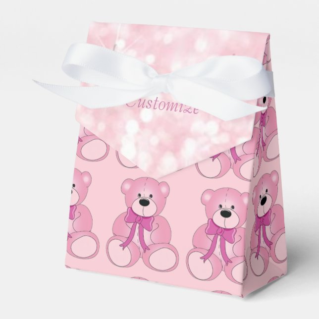 Ballotins Ballotin Motif de l'ours rose Teddy (Verso)