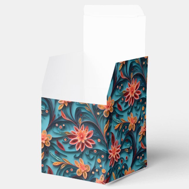 Ballotins Ballotin motif en papier floral sans joint (Ouvert)