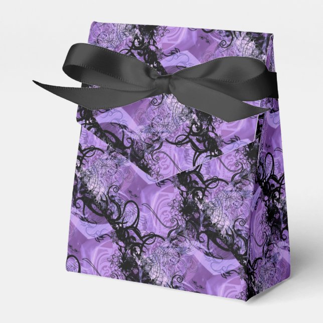 Ballotins Ballotin Motif noir et violet (Verso)