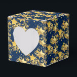 Ballotins Ballotin Party Favoriser Box-Gold Stars<br><div class="desc">Boite de faveur de fête dans un design d'impression festif d'étoiles d'or. Couleur bleu marine Personnaliser cet article ou acheter tel quel. Image stock</div>