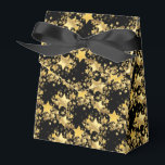 Ballotins Ballotin Party Favoriser Box-Gold Stars<br><div class="desc">Boite de faveur de fête dans un design d'impression festif d'étoiles d'or. Couleur Noir Personnaliser cet article ou acheter tel quel. Image stock</div>