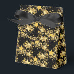 Ballotins Ballotin Party Favoriser Box-Gold Stars<br><div class="desc">Boite de faveur de fête dans un design d'impression festif d'étoiles d'or. Couleur Noir Personnaliser cet article ou acheter tel quel. Image stock</div>