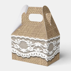 Ballotins Ballotin rustique de toile de jute et de pignon
