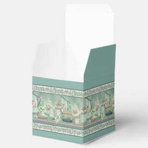 Ballotins Ballotin turquoise vintage de cube en thé et en