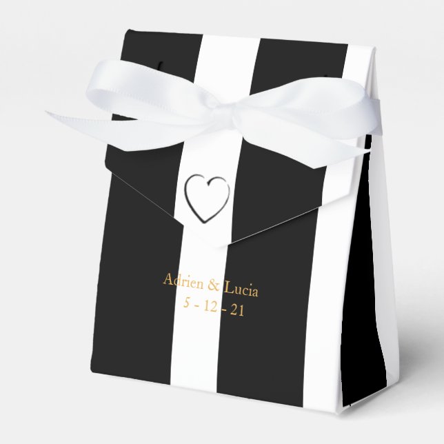 Ballotins Bande noire et blanche Zone de préférence de maria (Verso)