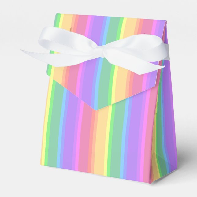 Ballotins Bandes arc-en-ciel pastel (Verso)