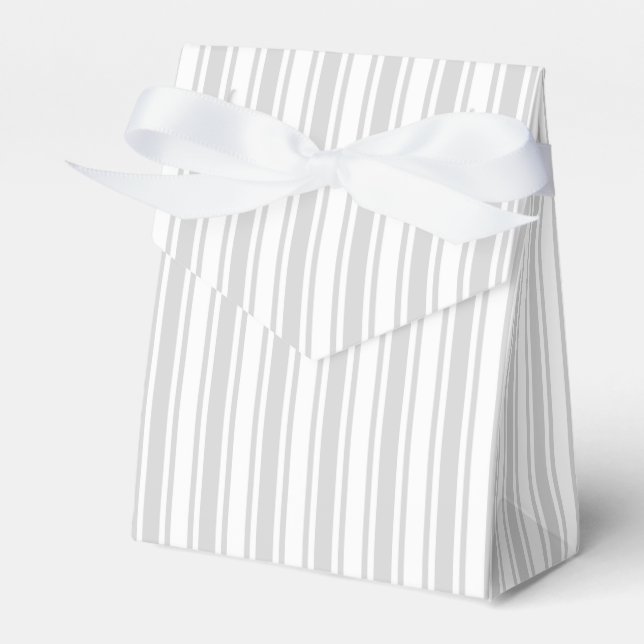 Ballotins Bandes de bonbons gris clair et blanc (Verso)