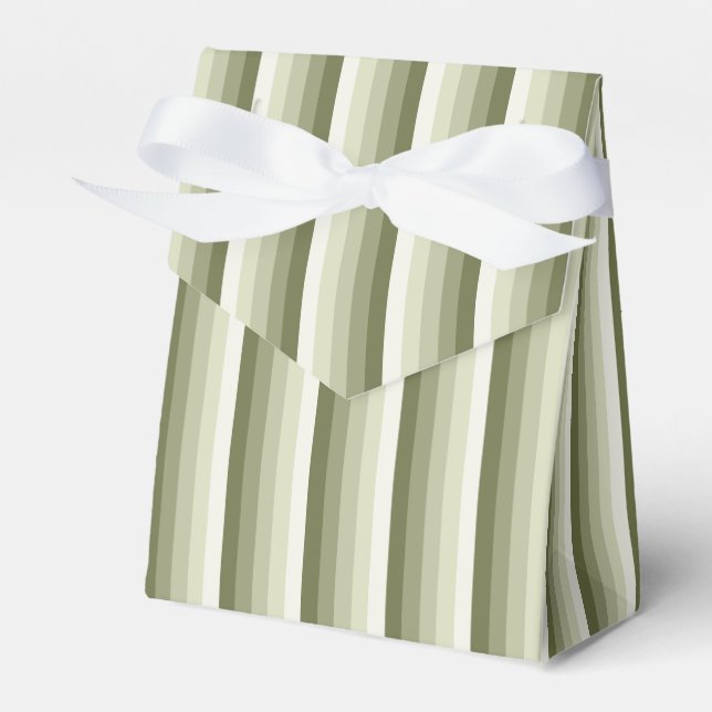 Ballotins Bandes d'ombre vert olive (Verso)