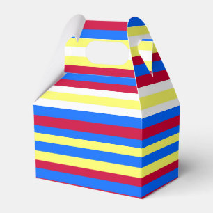 Ballotins Bandes jaunes, rouges, blanches et bleues