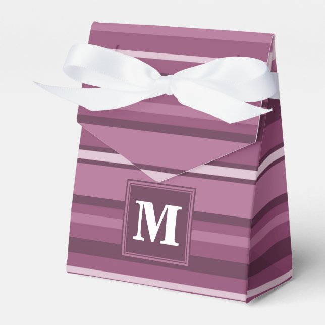 Ballotins Bandes mauve monogrammes (Verso)