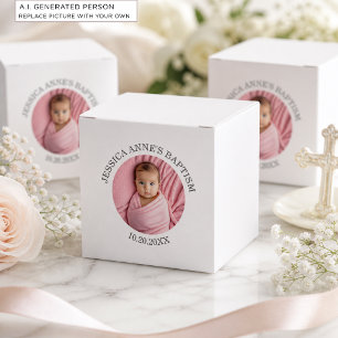 Ballotins Baptême de fille photo spéciale