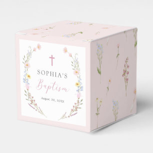 Ballotins Baptême Fille Florale Fleur Sauvage Bohème