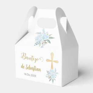 Ballotins Baptême floral blanc